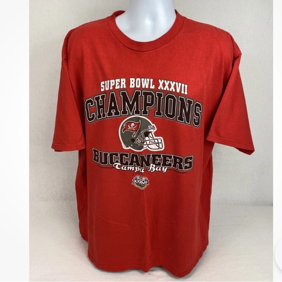 Vintage NFL Superbowl XXXVII (37) Tampa Buccaneers Championship Tee 2003 - Picture 1 of 5